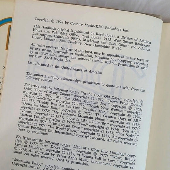 Vintage 1970s 70s Dolly Parton Life Story Memoir Hardback Book Country Music - Picture 10 of 15